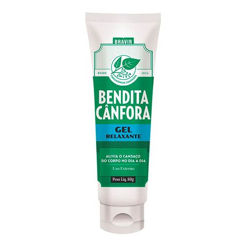 Bendita Bravir Canfora Gel Relaxamento 80G - Bravir