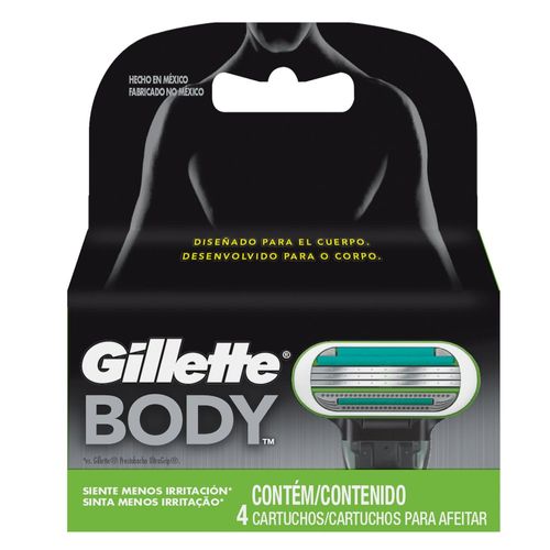 Carga Gillette Body Com 4Un - Gillette Body