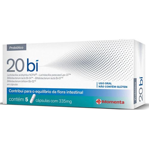 Regulador Intestinal 20 Bi 335mg 5 Cápsulas