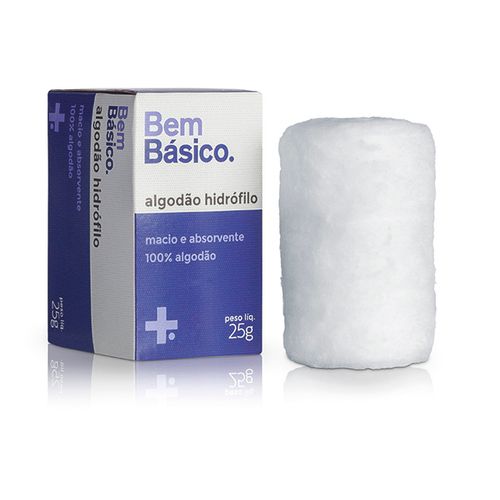 Algodão Bem Básico Hidrofilo Cartucho 25G - Bem Básico