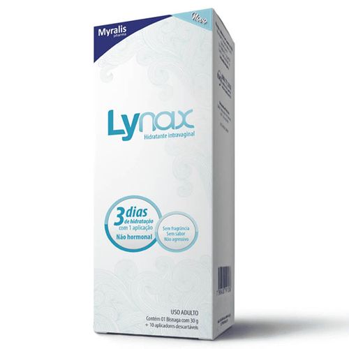 Lynax Gel Hidratante Intravaginal 30g Myralis - Bisnaga + 10 Aplicadores
