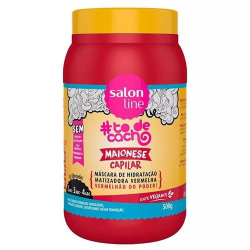 Maionese Capilar Salon Line Matizadora Vermelho 500G - Salon Line