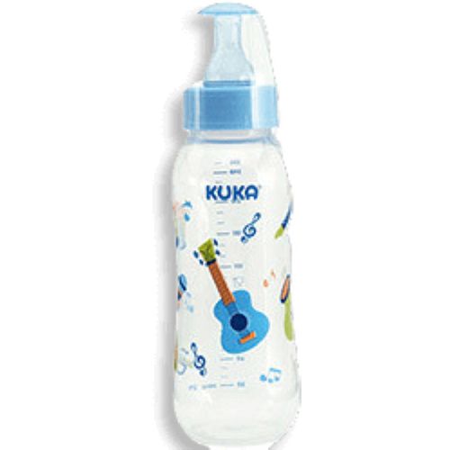 Mamadeira Kuka Natural Color Bicouniversal Azul 250Ml - Kuka