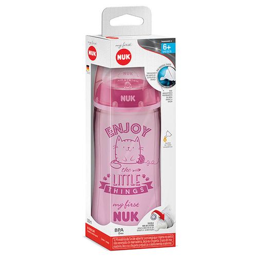 Mamadeira Nuk My First Girls N 02 Rosa 300Ml