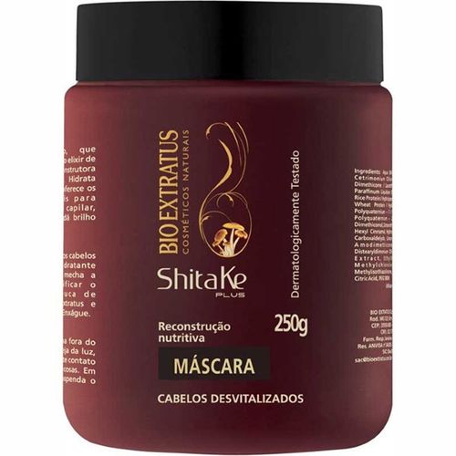 Máscara Bio Extratus Shitake Reconstrutor Nutritiva 250G - Bio Extratus