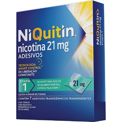 Niquitin 1 Etapa Adesivos 21mg 7un