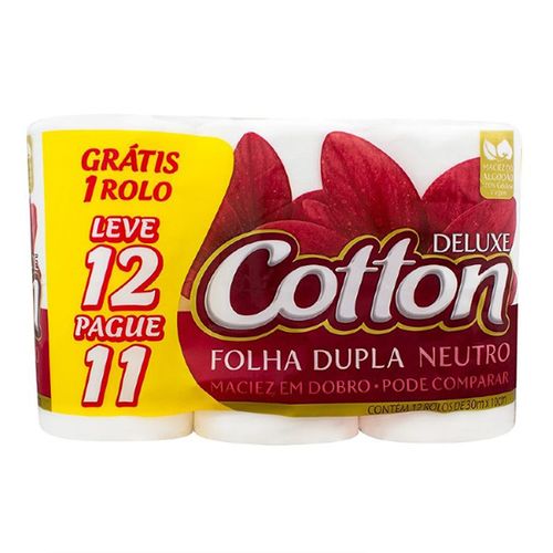 Papel Higiênico Cotton Neu Lv12 Pg11 - Cotton