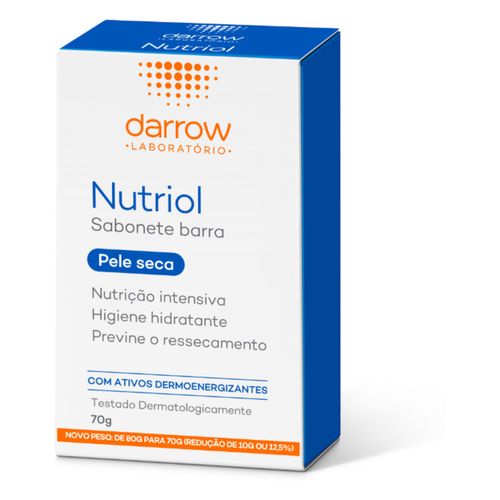 Sabonete Barra Nutriol 70G - Nutriol