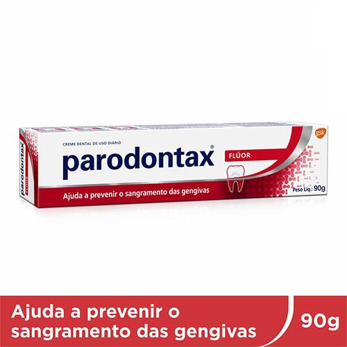 Parodontax Flúor Creme Dental para Prevenção do Sangramento das Gengivas 90g