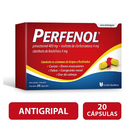 Perfenol 400 + 4 + 4mg 20 Cápsulas