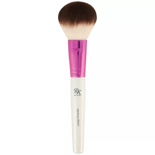Pincel Pó Compacto Large Powder Brush Branco e Rosa Kiss NY