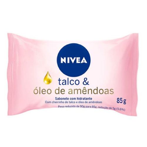 Sabonete Nivea Talco Óleo De Amendoas 85G - Nivea