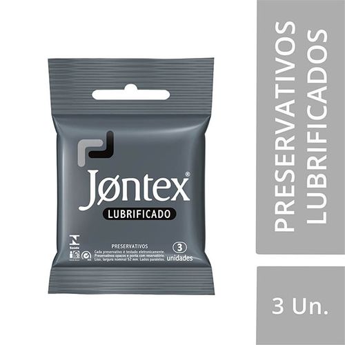 Preservativo Masculino Tradicional Lubrificado 3 Unidades Inibe Odor Jontex