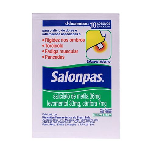 Salonpas - Adesivo Pequeno - 10 unidades