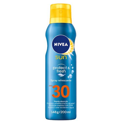 Protetor Solar Nivea Sun Fresh Fps30 200Ml - Nivea Sun