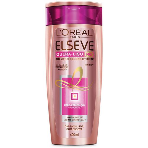 Shampoo Elseve Queratina Liso 230 400Ml - Elseve