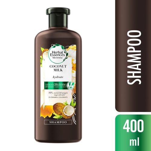 Shampoo Coconut Milk Hidratante 400ml Herbal Essences - Cabelos Secos e Danificados
