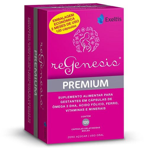Suplemento Polivitamínico para Gestantes - Regenesis Premium - 120 cápsulas