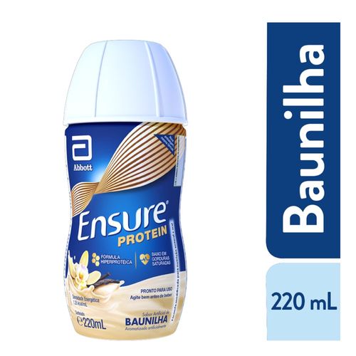 Suplemento Adulto Ensure Protein Sabor Baunilha 220ml