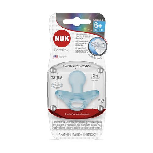 Chupeta Nuk Sensitive Soft Silicone Boy - Nuk