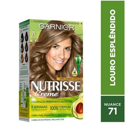 Tintura Garnier Nutrisse Creme 71 Louro Esplêndido