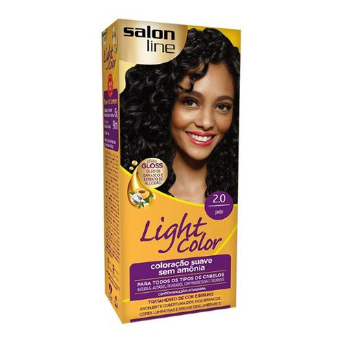 Tintura Salon Line Light Color Profissional 2.0 Preto - Salon Line Light Color