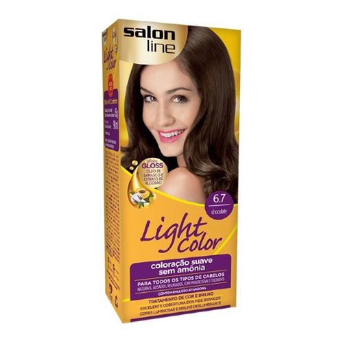 Tintura Salon Line Light Color Profissional 6.7 Chocolate - Salon Line Light Color