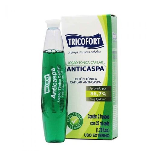 Tônico Capilar Tricofort 2x25ml Antiqueda Anticaspa