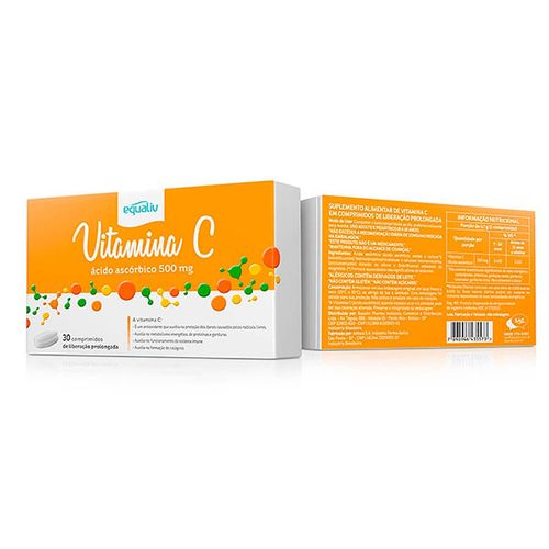 Suplemento Vitamina C Equaliv 500mg Comprimido 30 Unidades