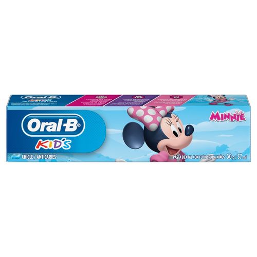 Creme dental infantil Kids Minnie 50g Chiclete Oral-B Proteção anticáries com Fluoristat
