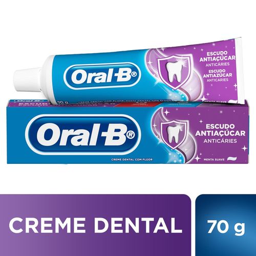 Creme Dental Oralb Escurodo Antiacucar 70G - Oral B
