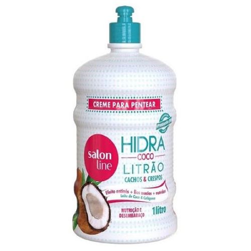 Creme Pentear Salon Line Hidratação Coco Cachos E Crespos 1L - Salon Line