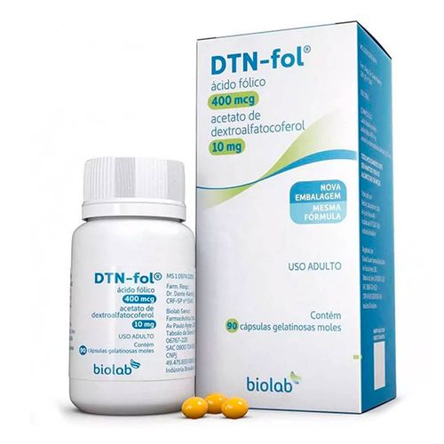 Dtn-Fol 400mcg + 10mg 90 Cápsulas