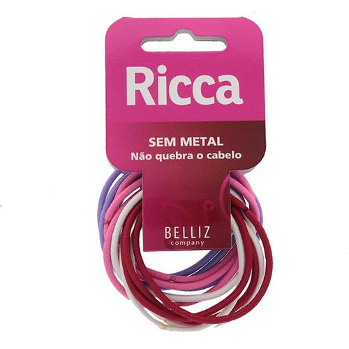 Elástico Cabelo Ricca Colors S/Metal 2Mm - Ricca