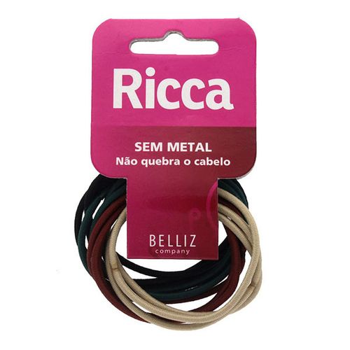 Elástico Cabelo Ricca S/Metal 2Mm