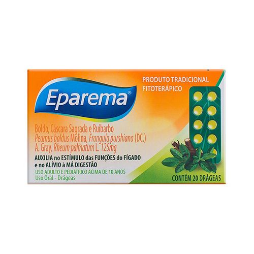 Eparema 125mg 20 Drágeas