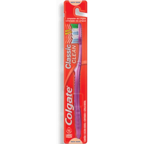 Escova Dental Macia Colgate Classic Clean Cabeça Normal