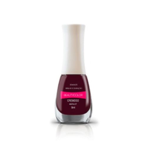 Esmalte Beauty Color Creme Merlot 8Ml - Beauty Color