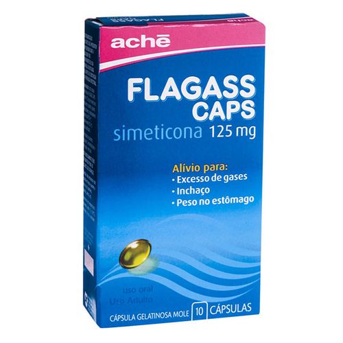 Flagass 125mg 10 Cápsulas