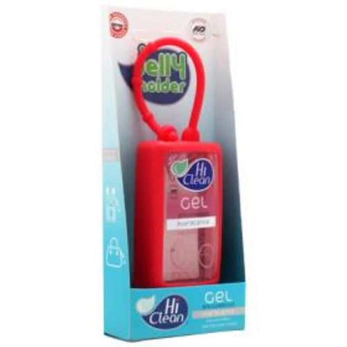 Gel Antisséptico Hiclean Holder Rosa 70Ml - Hi Clean