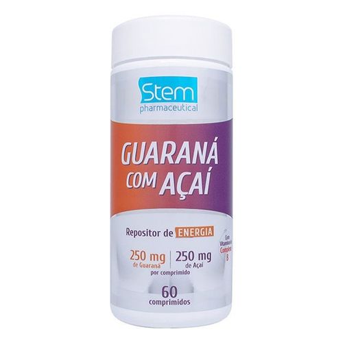 Guarana/Acai 250mg 60 Cápsulas - Stem