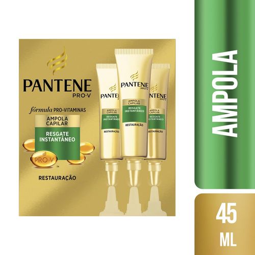 Kit Ampolas Pant Gold 15Ml 3Un - Pantene
