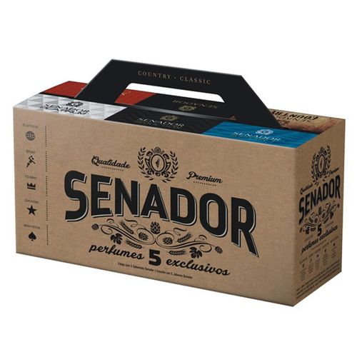 Kit Estojo Senador Sabonete 5Un - Senador
