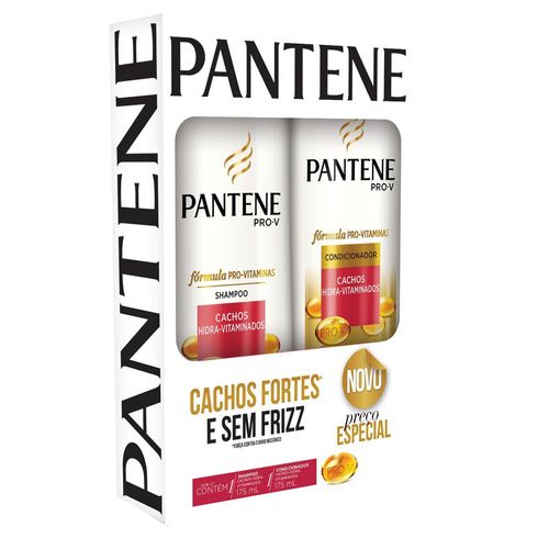 Kit Shampoo + Condicionador Pantene Cachos Hidra-Vitaminados 175ml Cada