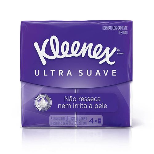 Lenço Kleenex Dermoseda Bolso 4 X 10 Folhas - Kleenex