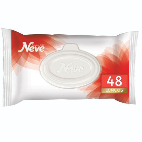 Lenço Umedecido Tq Seda Neve 48Un - Neve