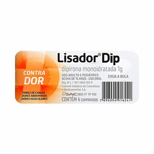 Lisador Dipropionato 1g 4 Comprimidos