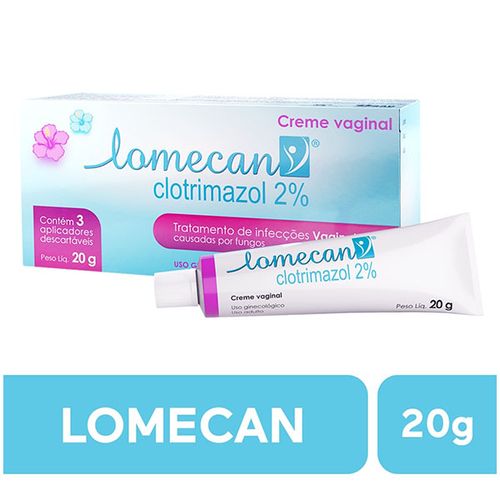 Lomecan 3 Dias Genomma 20g Creme Vaginal
