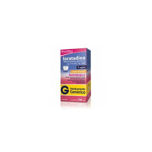 Loratadina 1mg Xarope 100ml - Genérico - Biosintética Genérica
