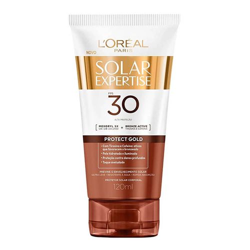Protetor Solar Corporal L'Oréal Paris Solar Expertise Protect Gold FPS 30, 120ml
